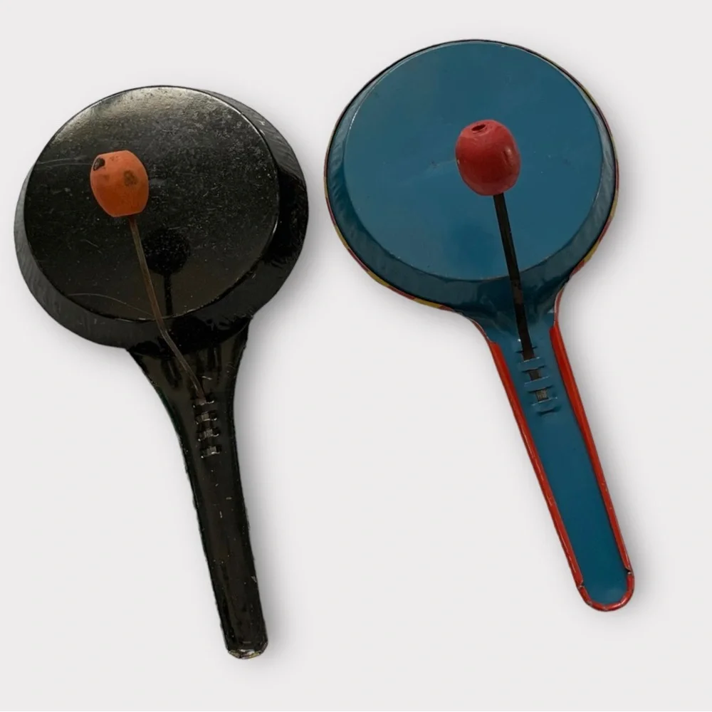 Vintage Tin Double Clapper Clown Noise Makers